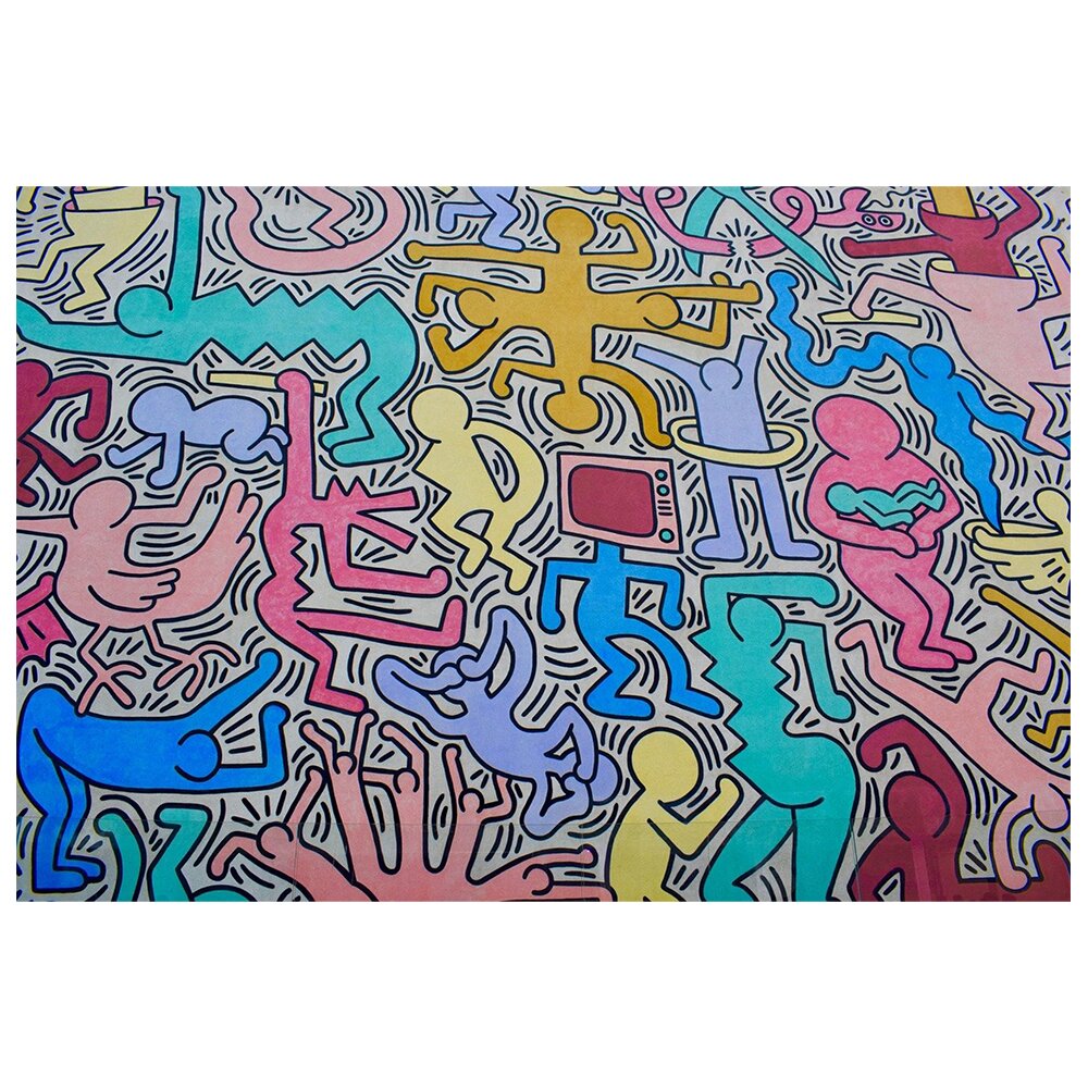 Leinwandbild in der Welt von Keith Haring