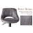 Licon Swivel Upholstered Adjustable Height Counter Stool-749128558