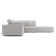 Perry Modular Sofa Set 02A In Chalk Fabric