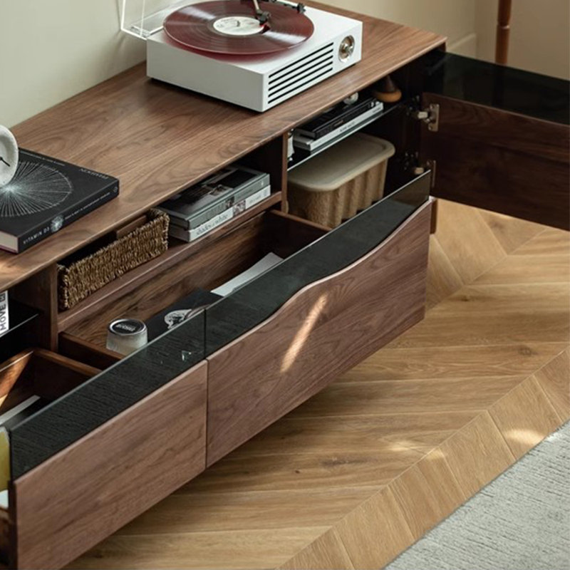 Modern simple popular TV cabinet, 86.61"