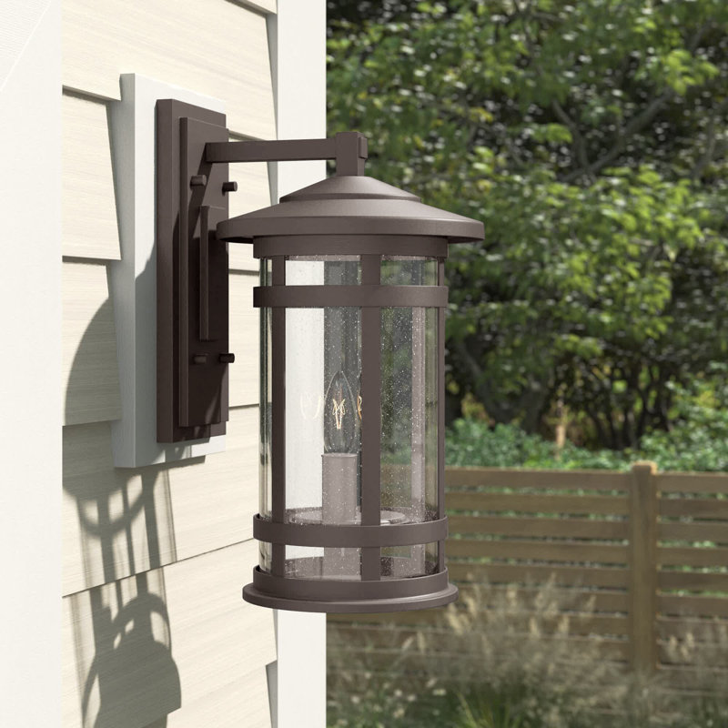 Lanterne murale d'extérieur 2 lumières Herriot, Bronze huilé