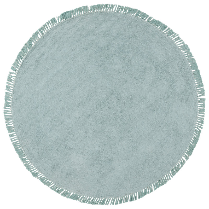 Tapis turquoise Easy Care 221, Rond 6 pi