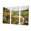 «Green Wondering Pastoral Harmony - River Print», ensemble d'art mural-107741561-107741556