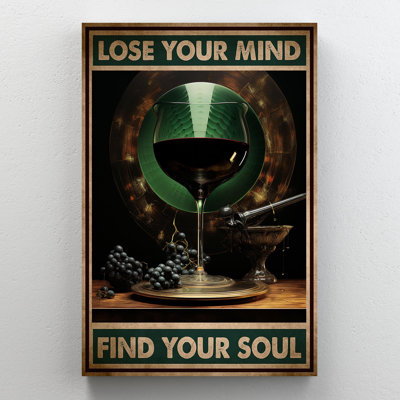 «Lashunta Wine Lose Your Mind», impression sur toile