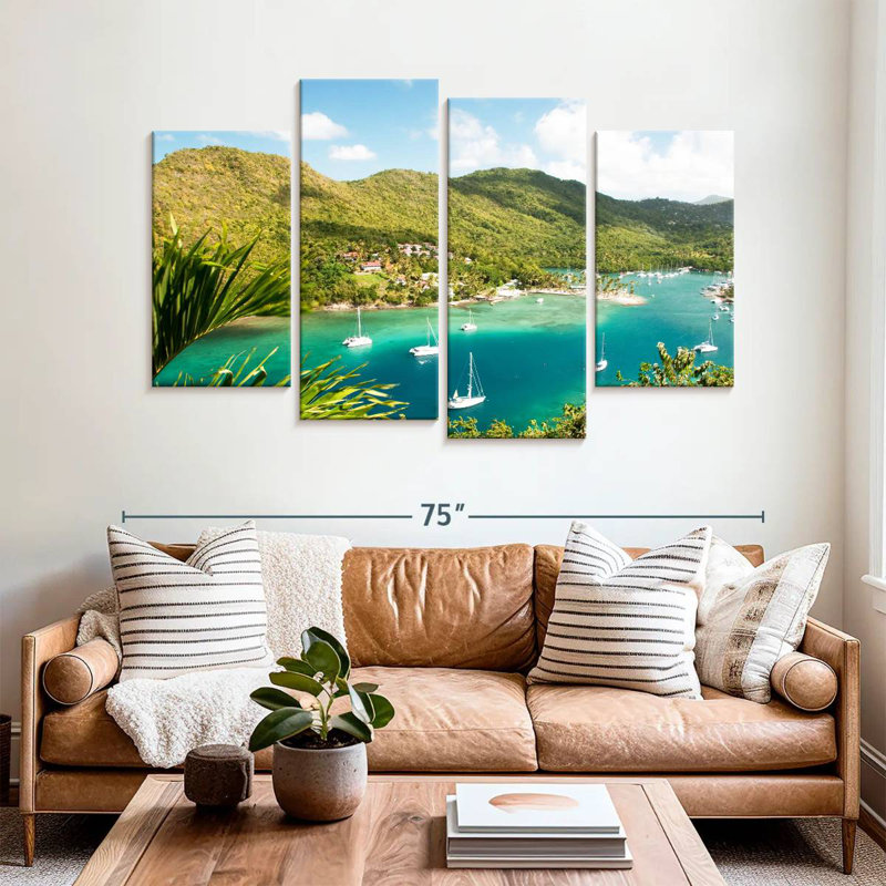 Marigot Bay Saint Lucia, 42" H x 68" W