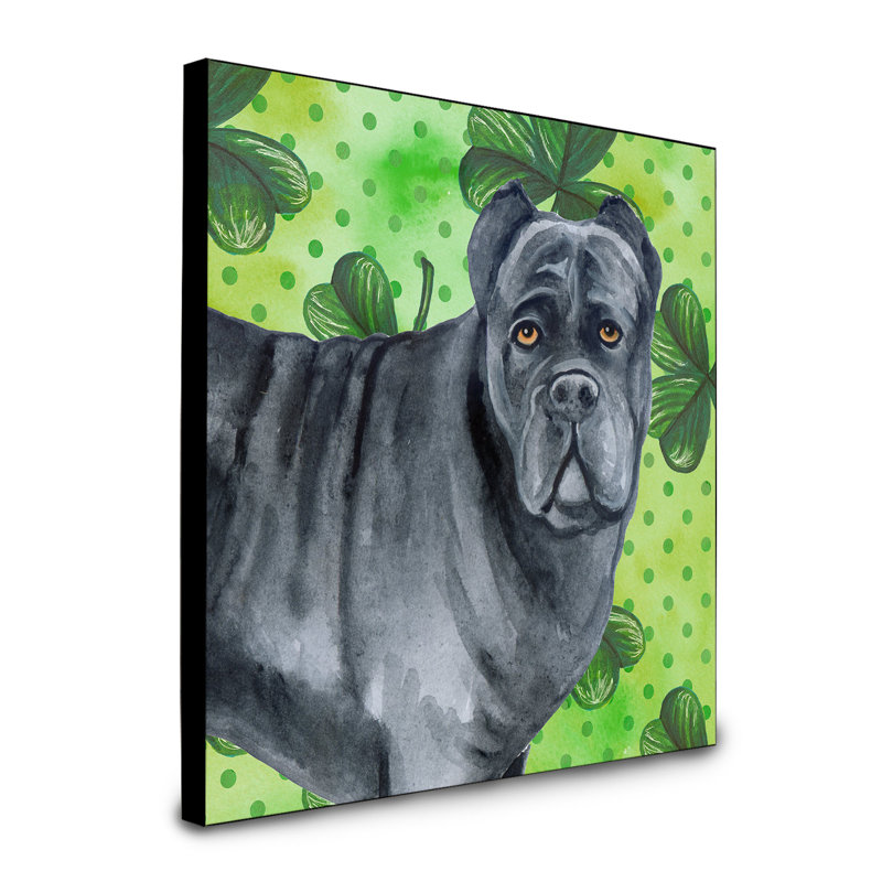 Panneau mural d’art Ibiza, Cane corso noir