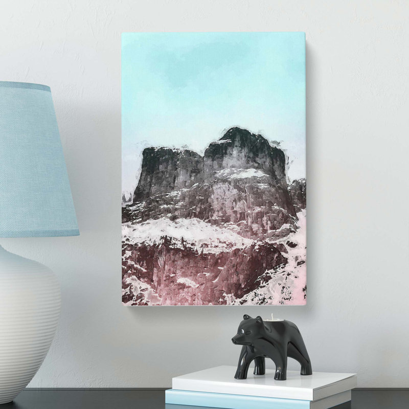 Mountain Vibes In Abstract - Wrapped Canvas, 50cm H x 35cm W x 3cm D