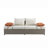 83'' Wide Wicker Patio Sectional with Cushions