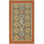 Tapis géométrique tissé à la main kilim 5 x 8