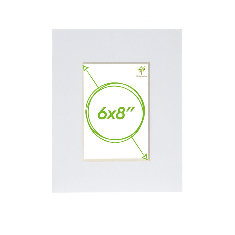 6" x 8" Plastic Box Frame in White