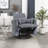 Brinsley 34" Modern Corduroy Swivel Glider Reclining Chair with 360° Swivel, Elevated Fabric Channels & 2 Lumbar Pillows-2080844736