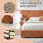Modern Wide-Panel Upholstered Bed, King, Orange Velvet-324293339-324293338