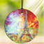 Décoration de starfire à motif à motif de paris en tour blend