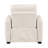 Seira Power Reclining Chair With USB Ports, Beige Chenille, Black Wood