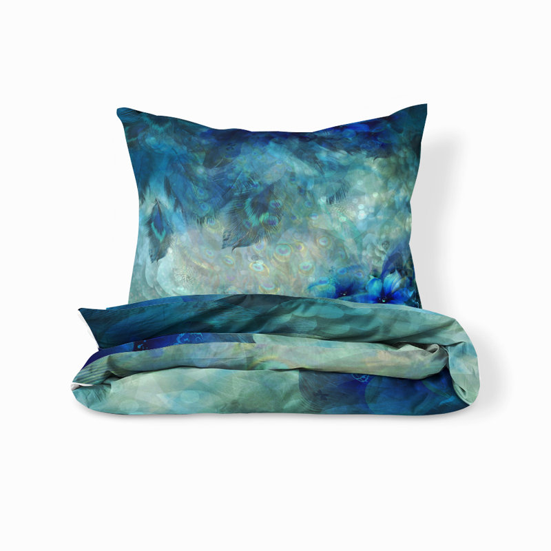 Polyester Abstract Duvet Cover, Twin Duvet Cover + 2 Shams, Abstract 2