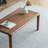 Nut-brown Solid Wood Rectangular Coffee Table-1504856149