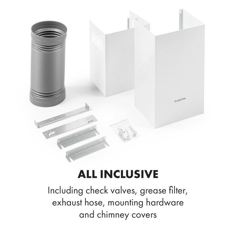Sofia Convertible Wall Mount Cooker Hood, White, 37 cm H x 60 cm W x 40 cm D
