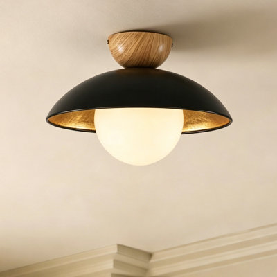 Briceson Modern Glass Bubble Flush Mount