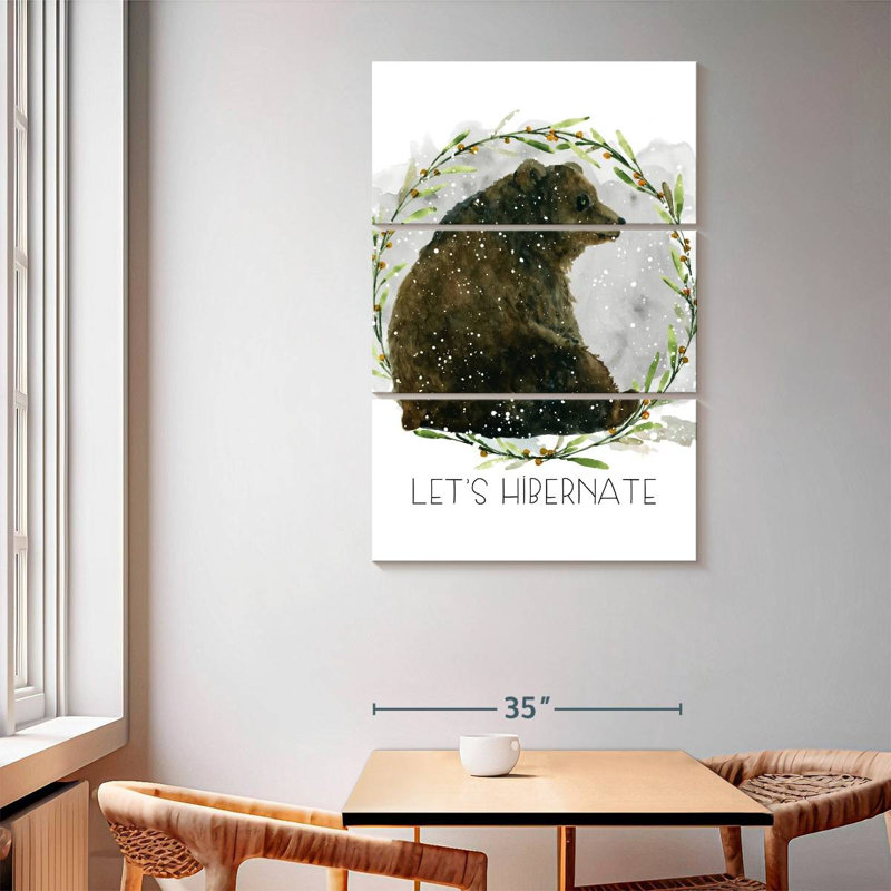 Brampt Winter Advice Bear, 65" H x 42" W