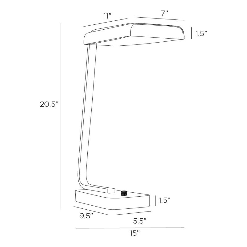 Genevieve LED Desk Table Lamp
