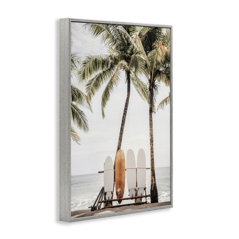  Hawaï, planches de surf voir l'art de la giclée par Sissi et Seb, H 18 po x l 12 po, Estampe numérique Farmhouse