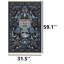 Tapis botanique foncé foncé