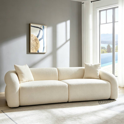 Stylish Sofa Furniture With Soft Accent Cushions For Lounge Home Theater Apartment