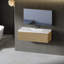 Meuble-lavabo flottant avec lavabo, meuble de rangement mural avec tiroir à fermeture en douceur