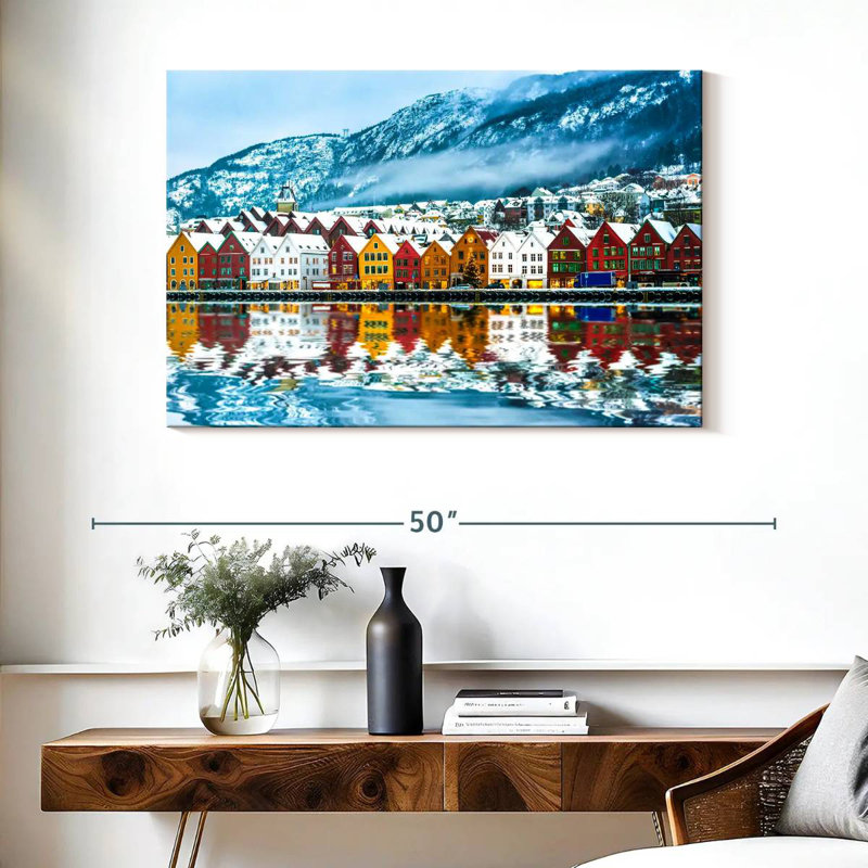 Gillard Bergen en hiver, H 26 po x l 39 po