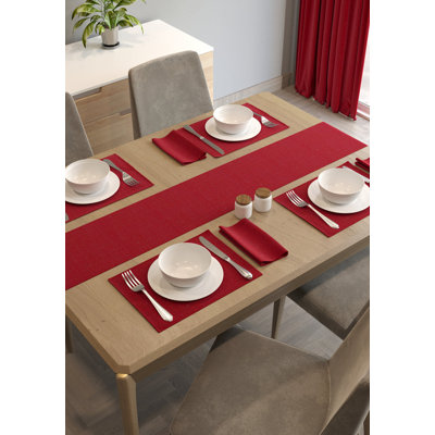 Christeen Solid Colour Polyster Table Runner