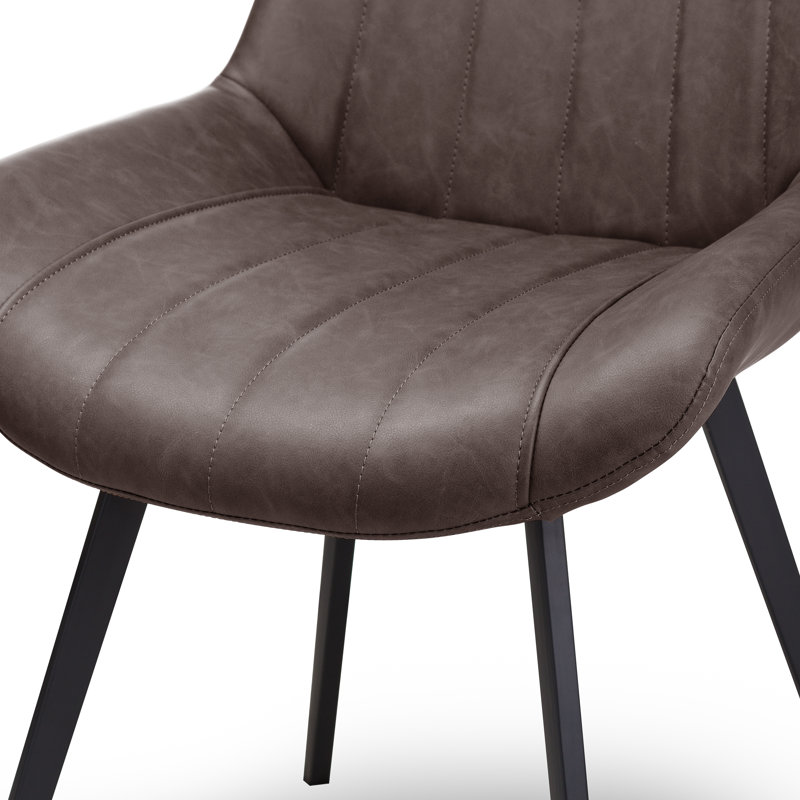 Zenobia 0cm H Upholstered Side Chair, Grey
