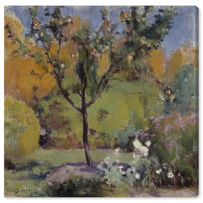 Apple Tree Canvas Vintage Coastal Landscape Wall Art by Art Remedy