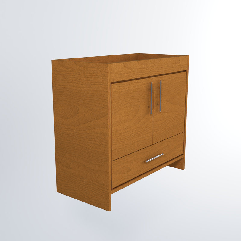 Volpa 35.25'' Single Bathroom Vanity Base Only, Honey Maple
