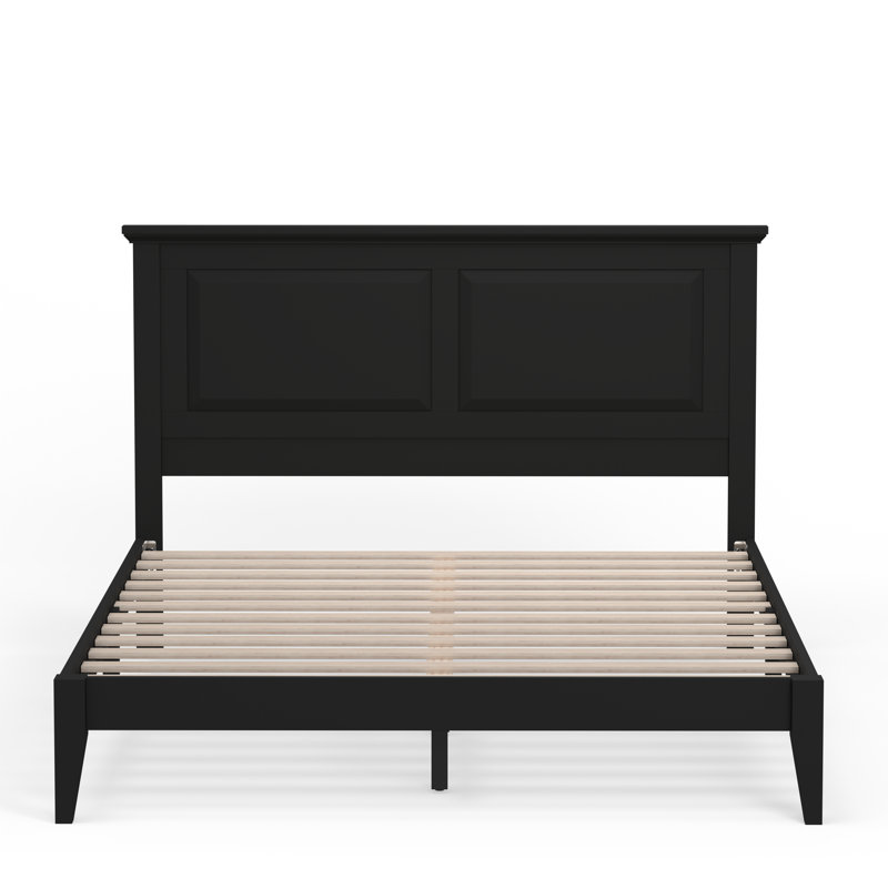Markovich Solid Wood Platform Bed, Queen, Black