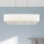 Lustre carré / rectangulaire en cristal pour îlot de cuisine 5 lumières Claudelle-1452046234-1452046229