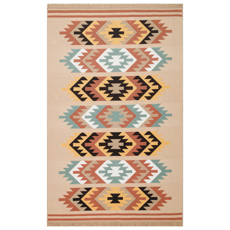 Selina Cotton Flatweave Area Rug, Runner 203.2 x 762cm