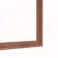 Miroir de salle de bain rectangulaire surdimensionné de 40 po x 36 po avec cadre en noyer