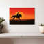 Silhouette de cowboy Lelar Sunset-108880422