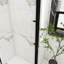 60 po L 72 po H porte de douche coulissante simple sans cadre en noir mat