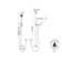 Palladian® Handshower Set with 24" Grab Bar and Single-Function Handshower