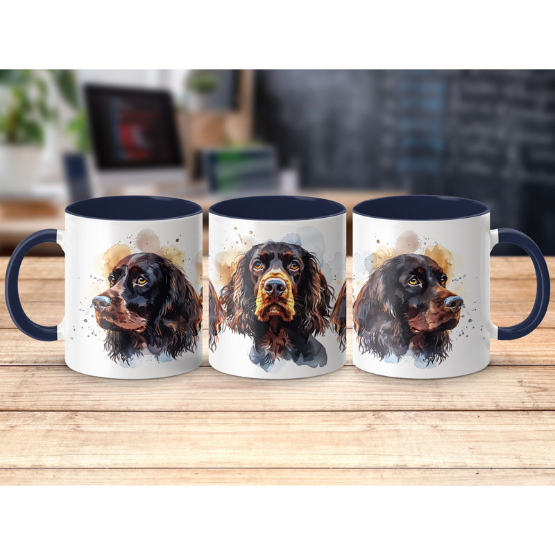 Ceramic Coffee Mug, 2, Navy