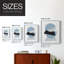 Impression encadrée Shapely Blues I-Premium - prêt à être accroché - aucun clou requis - aucun clou requis-1738542372-1738542377