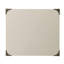 Table d'appoint avec coins en métal, blanc-1444673896