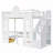 Geraine Bunk Bed with Changeable Table, Bunk Bed Turn into Upper Bed and Down Desk-543973111-543160101