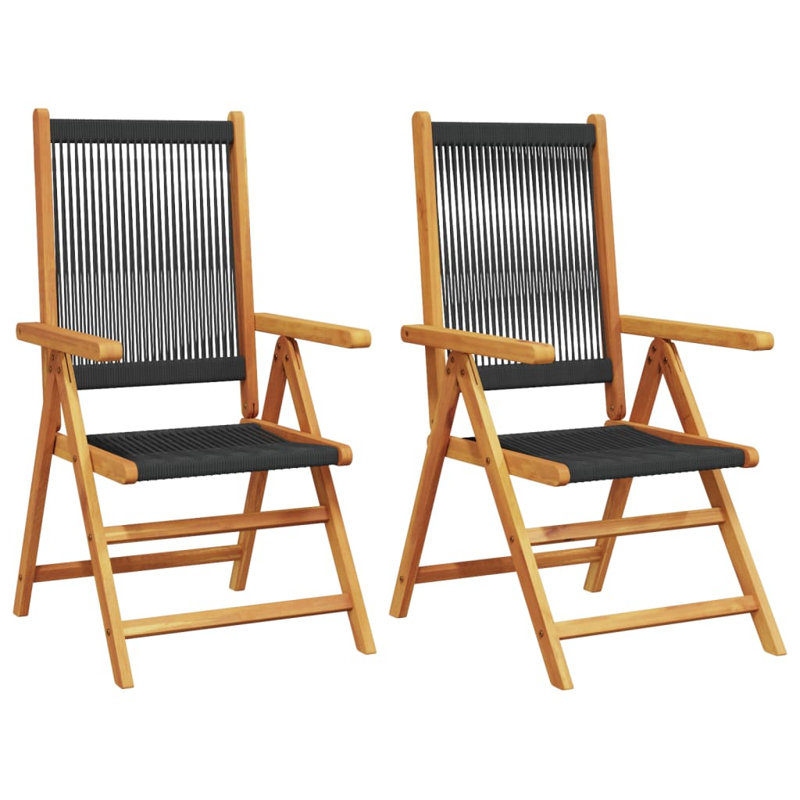 Annemasse Patio Dining Accent Chair, Black