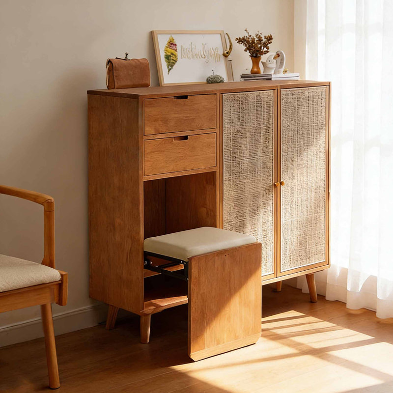 French style creative shoe cabinet, Brown