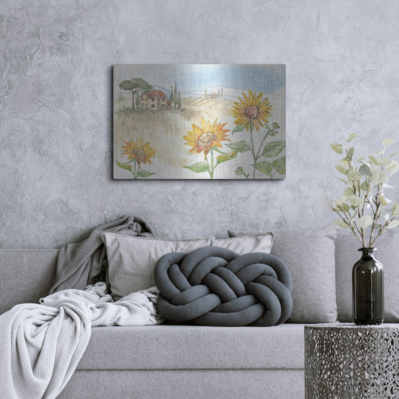 «Tuscan Elegance IV» par Anne Tavoletti, art mural en métal, H 24 po x l 36 po