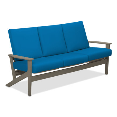Chrisa 74.5'' Wide Patio Sofa with Cushions