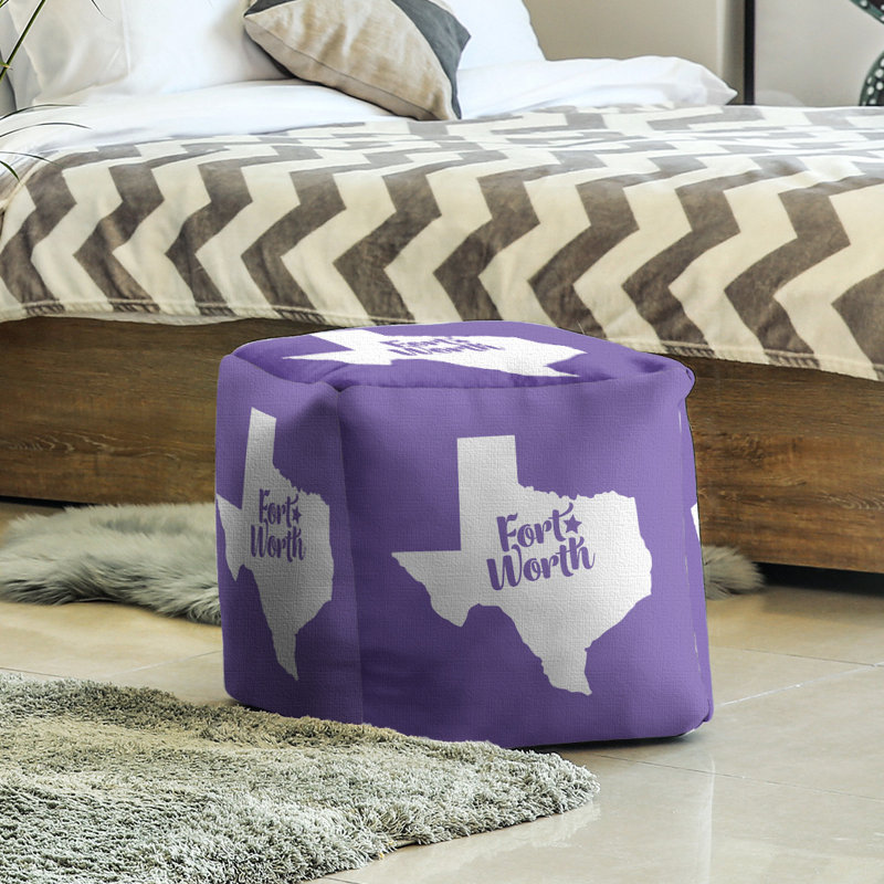 Repose-pieds cube fort à partir du texas, Mauve