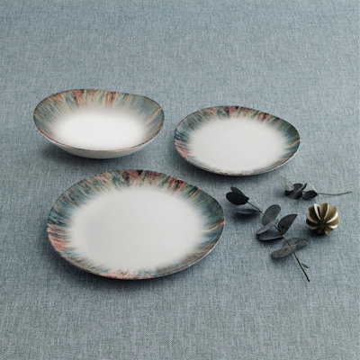 Porcelain China Dinnerware Set 18 Piece - Service for 6